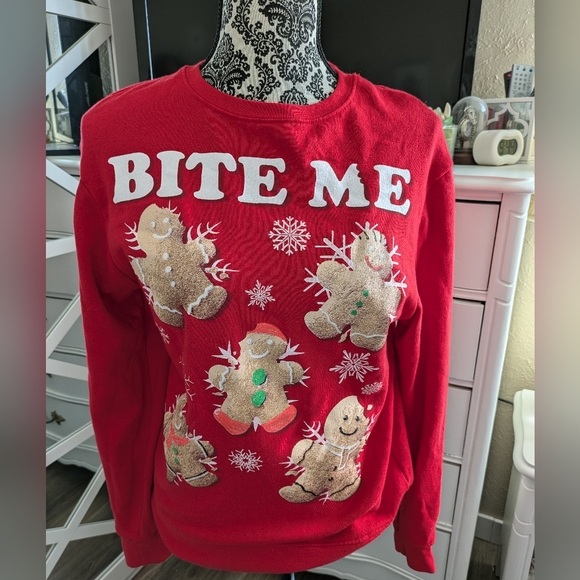 Holiday Gingerbread Man Pullover/Sweater Sweatshirt - Picture 11 of 14